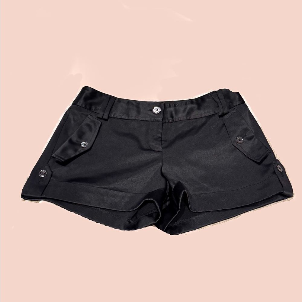 Express Black Cargo Shorts with Tailored Fit